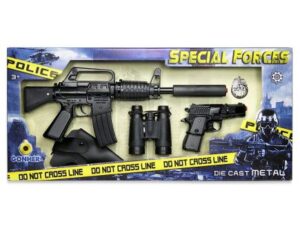 Gohner Coffret police forces speciales 8 coups + accessoires