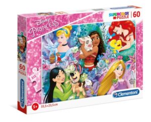 PUZZLE SUPERCOLOR 60PCS DISNEY PRINCESSES