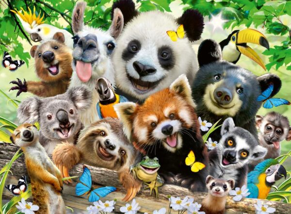 RAVENSBURGER PUZZLE LE SELFIE DES ANIMAUX SAUVAGES 300PCS XXL – Image 2