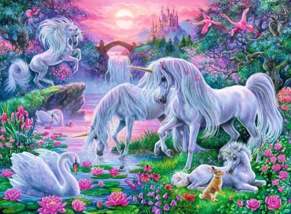 RAVENSBURGER PUZZLE LICORNES SUR LA PLAGE 150PCS XXL – Image 3