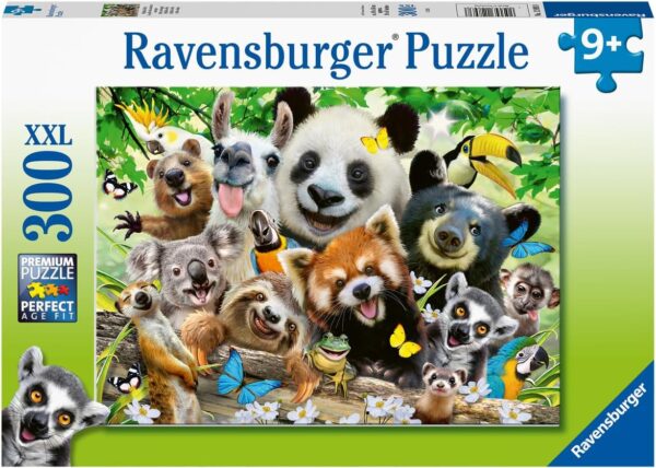 RAVENSBURGER PUZZLE LE SELFIE DES ANIMAUX SAUVAGES 300PCS XXL