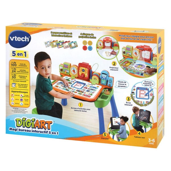 VTECH DIGIART MAGI BUREAU INTERACTIF 5 EN 1
