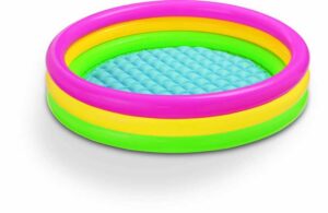 INTEX PATAUGEOIRE 3 ANNEAUX ARC-EN-CIEL 147X33CM