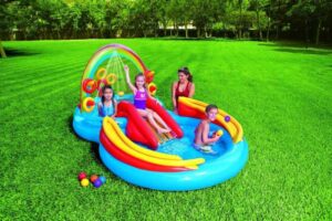 INTEX AIRE DE JEUX ARC-EN-CIEL 297X193X135CM