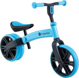 YVOLUTION DRAISIENNE VELO JUNIOR BLEU