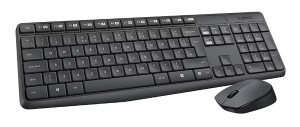 PACK CLAVIER SOURIS LOGITECH MK235 NOIR SANS FIL