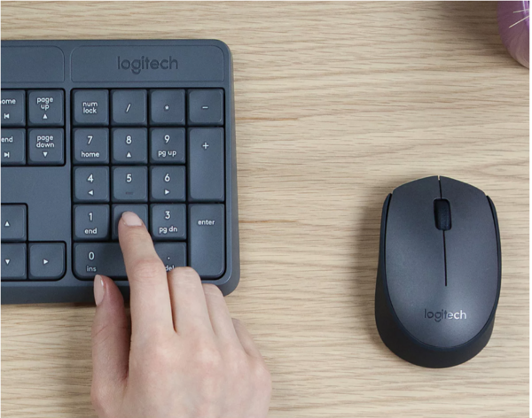 PACK CLAVIER SOURIS LOGITECH MK235 NOIR SANS FIL – Image 2