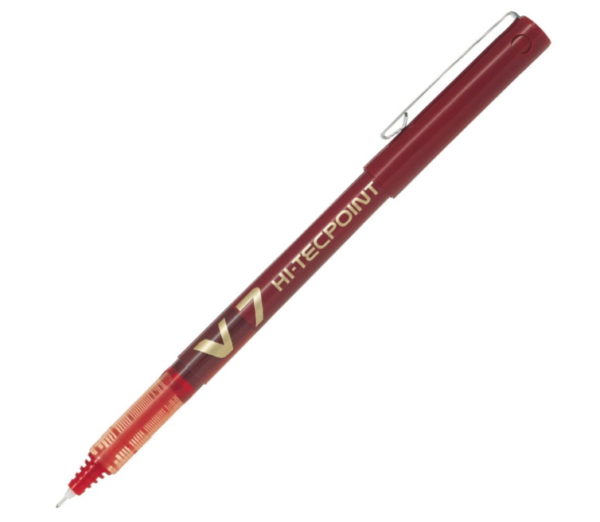 STYLO ROLLER HI TECPOINT V7 ROUGE