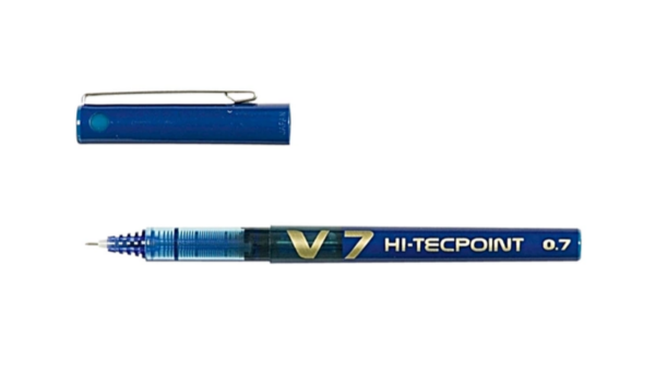 STYLO ROLLER HI TECPOINT V7 BLEU