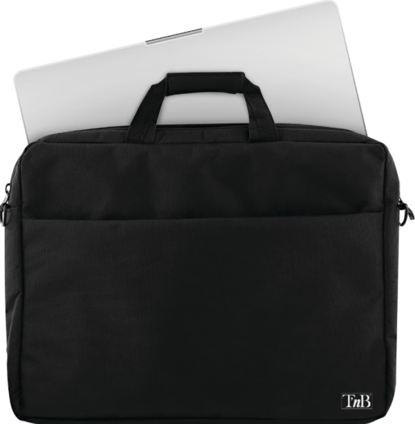 SACOCHE ORDI 15.6'' MARSEILLE NYLON NOIR – Image 2