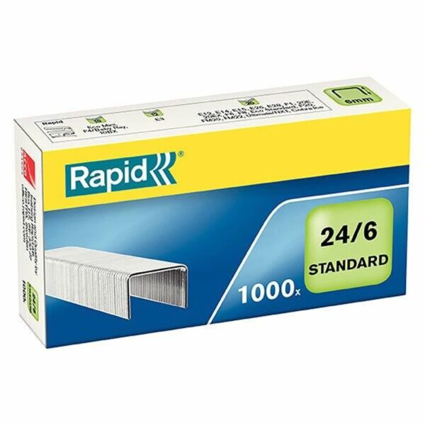 BOITE 1000 AGRAFES 24/6 GALVANISEES