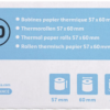 EXA BOBINE PAPIER THERMIQUE 57X60X12 55G 42M – Image 3