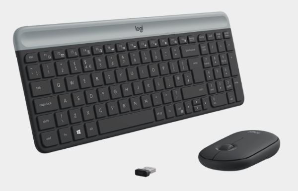 PACK CLAVIER SOURIS SANS FIL LOGITECH MK470 GRAPHITE