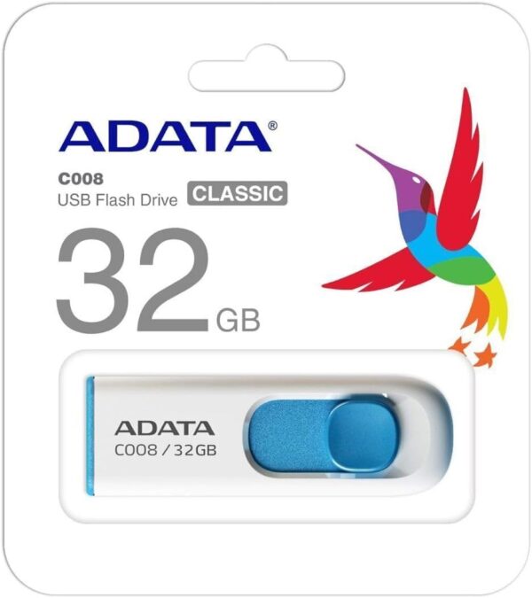 ADATA CLE USB 32GO CLASSIC C008 BLANC