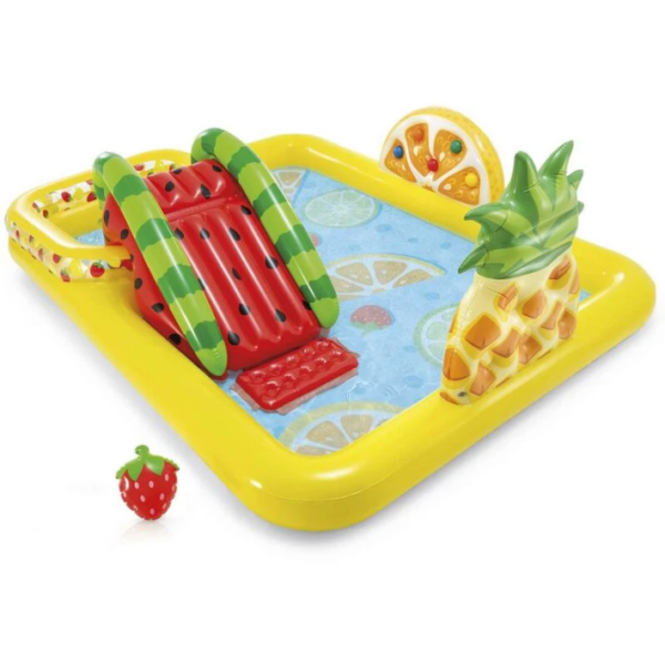 INTEX AIRE DE JEUX GONFLABLE FRUITEE 244X191X91CM