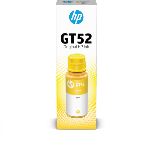 HP Bouteille d'encre jaune GT52 authentique (INKHPM0H56AE)