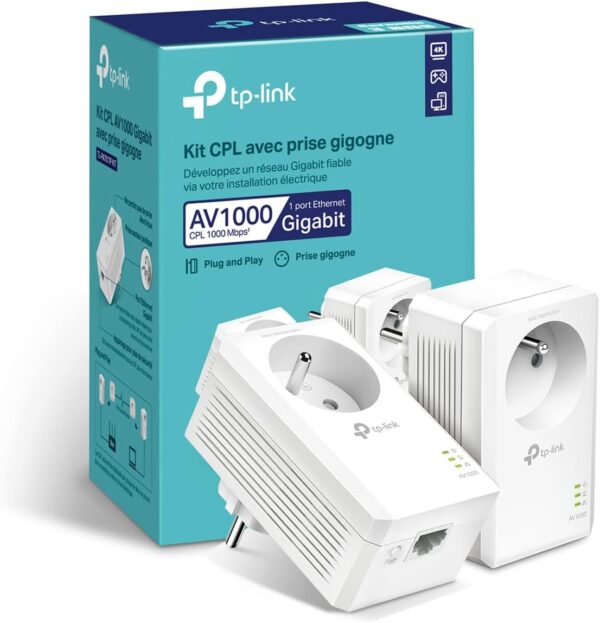 KIT CPL AV1000 GIGABIT RJ45X1 **NO WIFI**(MC24)