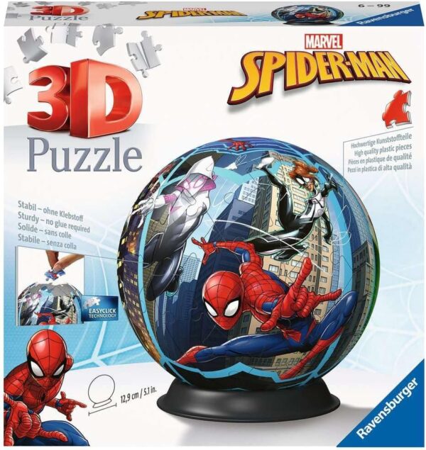 Ravensburger Puzzle 3D rond Spiderman 72pcs