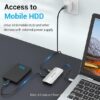 VENTION DOCKING STATION USB-C TO HDMI/USC3.0/RJ45/PD GRAY AL ALLOY – Image 2