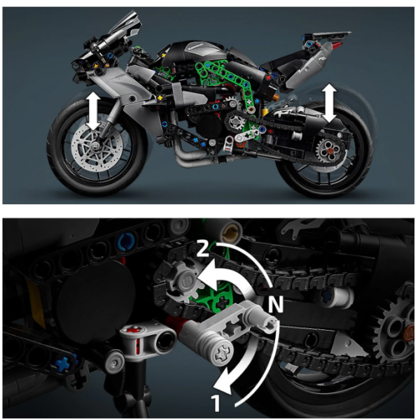 Lego Technic Moto Kawasaki Ninja H2R – Image 2