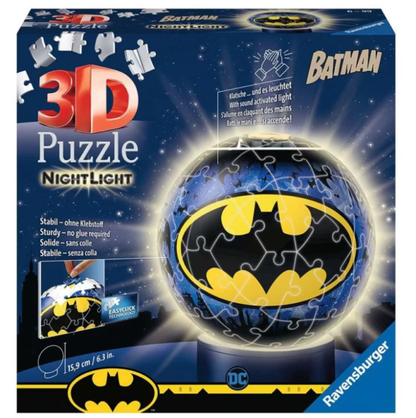 Ravensburger Puzzle 3D rond lumineux Batman 72pcs
