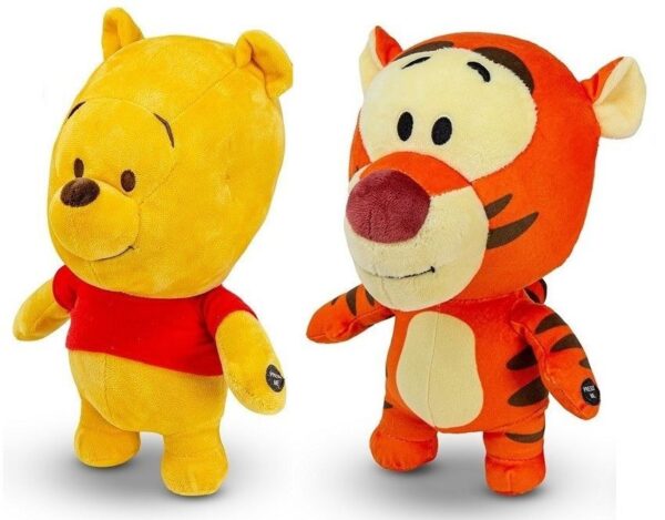 Winnie l ourson peluche grosse tete avec son 30cm - assortie