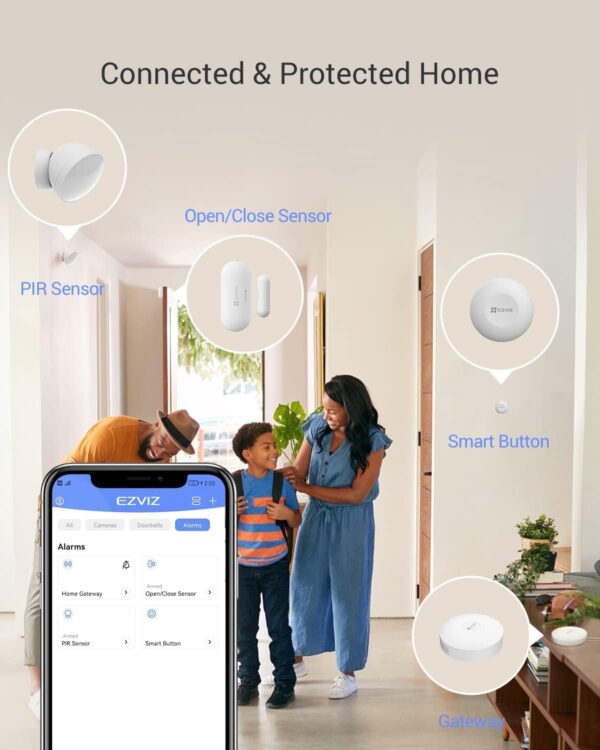 EZVIZ HOME SENSOR KIT B1 ALARME AVEC 4 DETECTEURS – Image 2