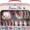 Dinette metal fleurs 15pcs