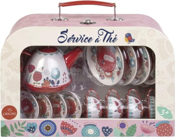 Dinette metal fleurs 15pcs
