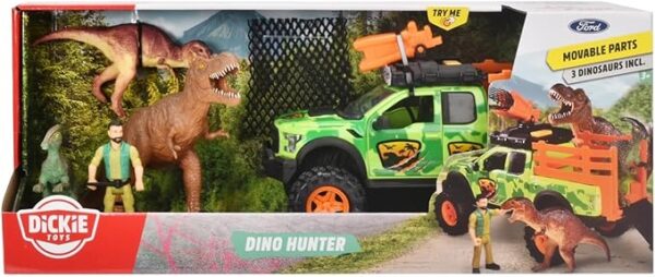 Dickie Coffret chasseur de dinosaures buggy + moto – Image 2