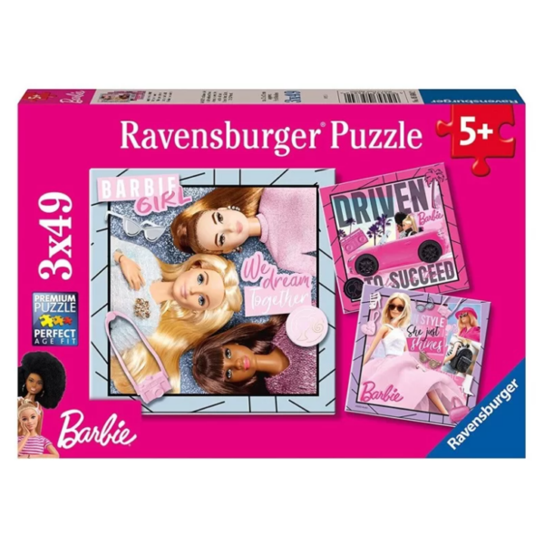 Ravensburger Puzzle Inspire le monde Barbie 3x49pcs
