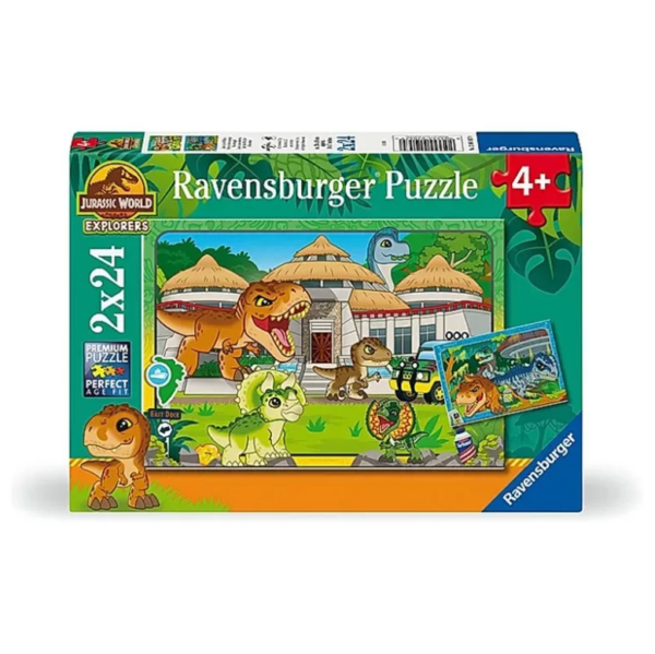 Ravensburger Puzzle Sauvage Jurassic exploration 2x24pcs