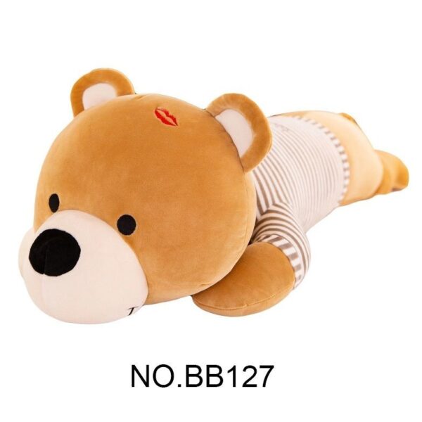 Ours en peluche bisou couche 60cm