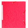 CHEMISE 3 RABATS ELASTIQUE A4 OFFICE CARTON ROUGE