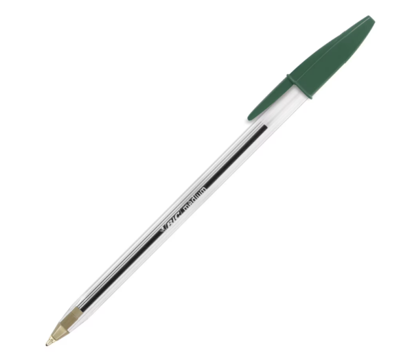 STYLO BILLE BIC CRISTAL M VERT