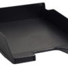 CORBEILLE COURRIER OPAQUE NOIR 350X250X65MM POLYSTYRENE