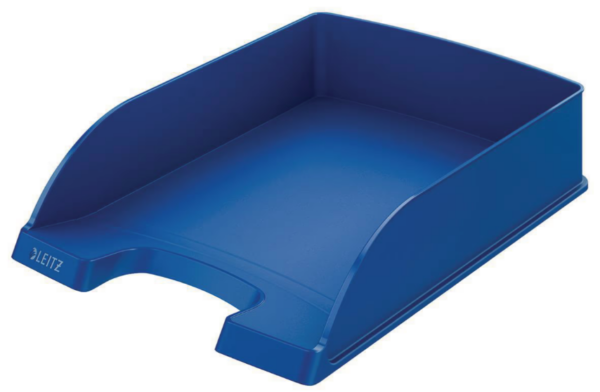 CORBEILLE COURRIER OPAQUE BLEU 350X250X65MM POLYSTYRENE