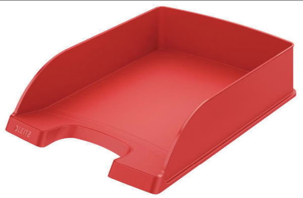 CORBEILLE COURRIER OPAQUE ROUGE 350X250X65MM POLYSTYRENE