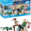 Playmobil Starter pack pirate avec alligator