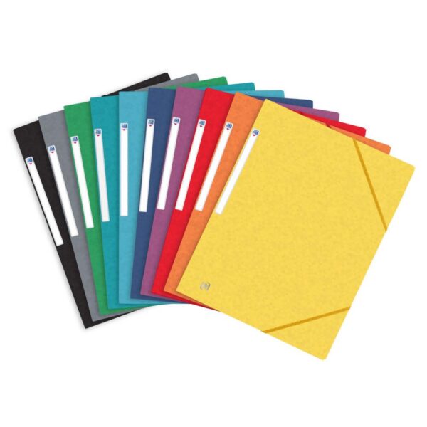 CHEMISE 3 RABATS ELASTIQUE A4 TOP FILE 10 COULEURS ASSORTIES – Image 3