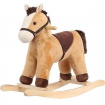 CHEVAL A BASCULE MARRON CLAIR