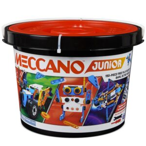 Meccano Junior Baril 150 pieces - coffret de construction 5 modeles
