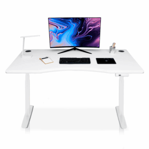 BUREAU SOFT ELECTRIQUE 160*80 BLANC 25MM