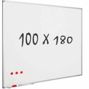 TABLEAU BLANC 180*100 LAQUE MAGNETIQUE CADRE ALU
