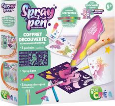 Kit de dessin avec stylo pulverisateur de peinture