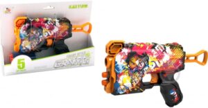 Pistolet a missiles en mousse Graffiti