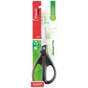BLISTER 1 CISEAUX BOUTS POINTUS 21CM ESSENTIALS GREEN